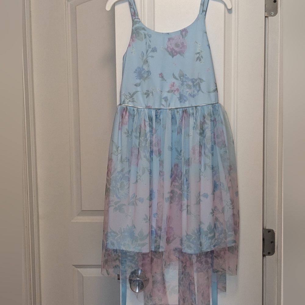 Rare Editions Girls Floral High-Low Dress Size 12